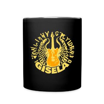 Gitarre Gisela - Tasse einfarbig - Schwarz - Vorne