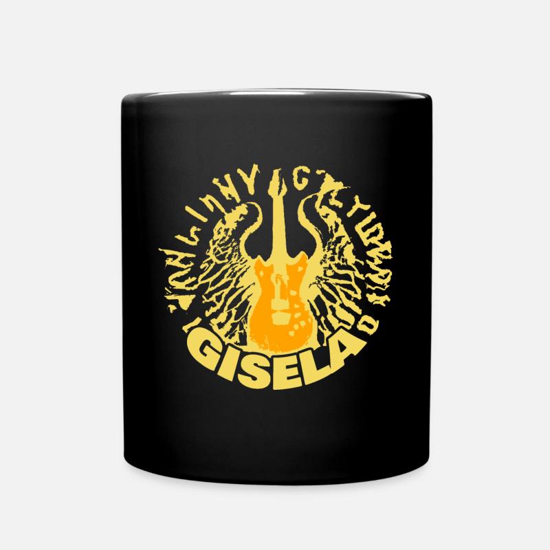 Gitarre Gisela - Tasse einfarbig - Schwarz