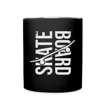 Skateboard Skaten Skateboarder Skater Skaten - Tasse einfarbig - Schwarz - Vorne
