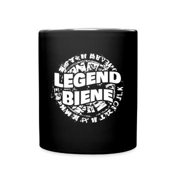 L’abeille en tant que femme - Mug uni - noir - Devant