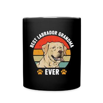 Labrador Retriever jaune - Mug uni - noir - Devant