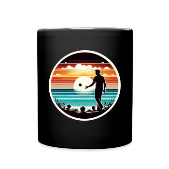 Boule Petanque - Full Colour Mug - black - Front