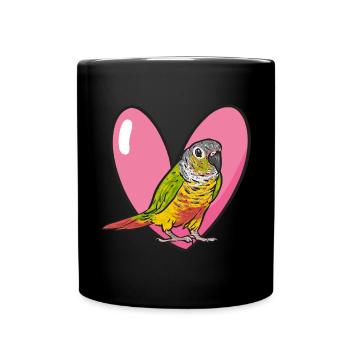 Molina Parakeet Parrot Bird Parakeet - Full Colour Mug - black - Front