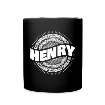 Henry als Geschenkidee - Tasse einfarbig - Schwarz - Vorne