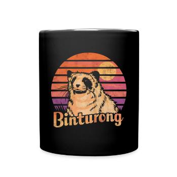 Binturong Bearcat Geschenk - Tasse einfarbig - Schwarz - Vorne