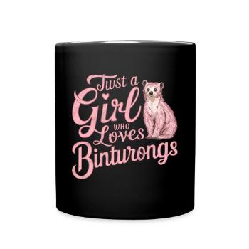 Binturong Bearcat Geschenk - Tasse einfarbig - Schwarz - Vorne