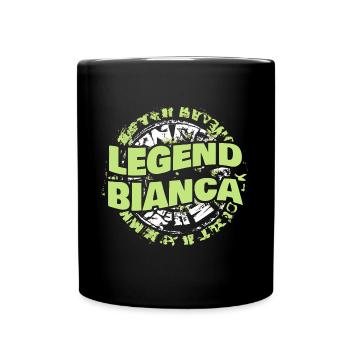 Frau Bianca - Tasse einfarbig - Schwarz - Vorne