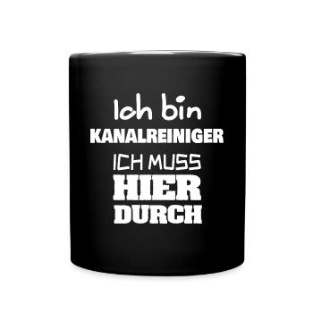 Profession : Nettoyeur d’égouts - Mug uni - noir - Devant