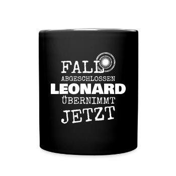 Leonard - Mug uni - noir - Devant