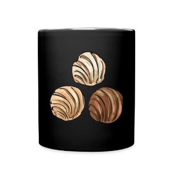 Concha Hispanic Mexikanisch Pan Dulce - Tasse einfarbig - Schwarz - Vorne