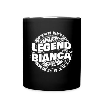 Frau Bianca - Tasse einfarbig - Schwarz - Vorne