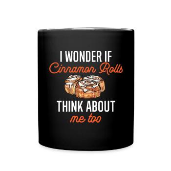 Cinnamon roll - Full Colour Mug - black - Front