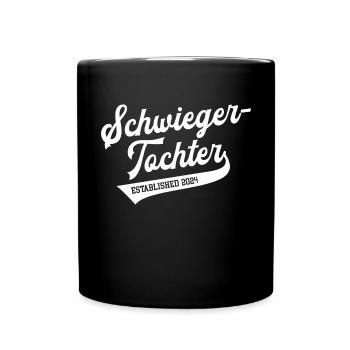 Schwiegertochter 2024 Hochzeit Schwiegertöchter - Tasse einfarbig - Schwarz - Vorne