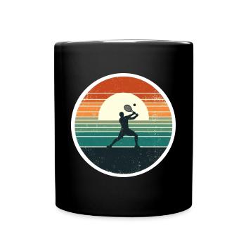 Tennis - Full Colour Mug - black - Front