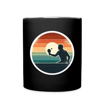 Table tennis Table tennis player - Full Colour Mug - black - Front