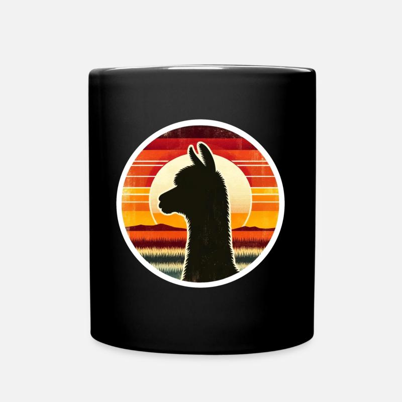 Alpaka - Tasse einfarbig - Schwarz