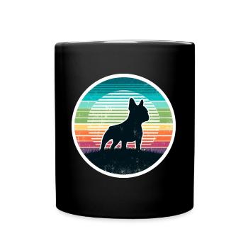 French Bulldog - Full Colour Mug - black - Front