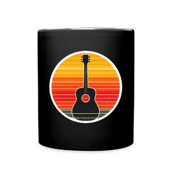Guitar Guitar Guitar Guitarist - Full Colour Mug - black - Front