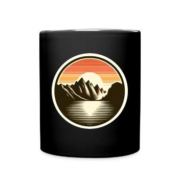 Gardasee Lake Garda - Full Colour Mug - black - Front