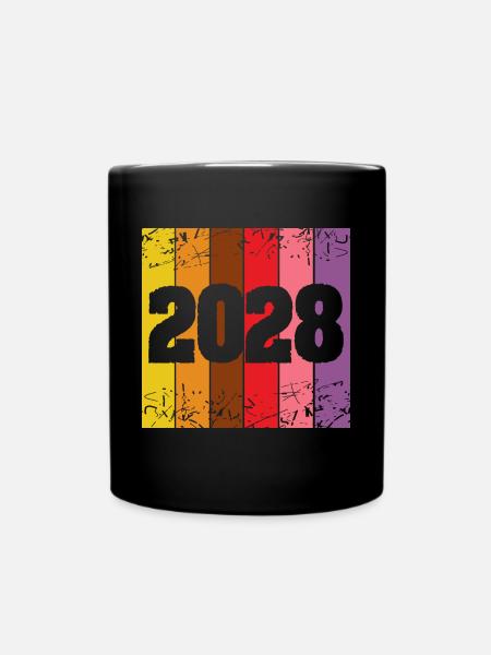2028 - Tasse einfarbig - Schwarz