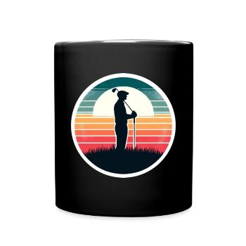 Golf - Tasse einfarbig - Schwarz - Vorne