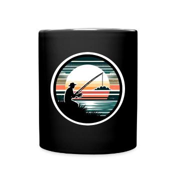 Angling - Full Colour Mug - black - Front