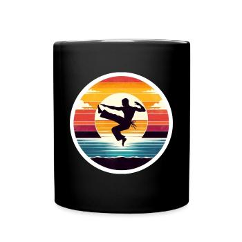 Cadeau de combattant de capoeira - Mug uni - noir - Devant