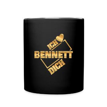Bennett als Couple - Tasse einfarbig - Schwarz - Vorne