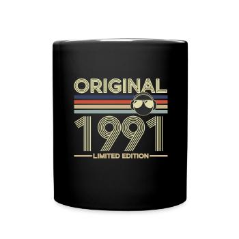 1991 - Tasse einfarbig - Schwarz - Vorne