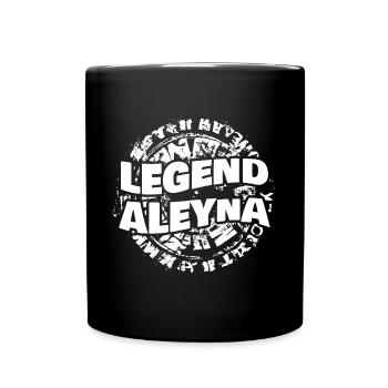 Aleyna als Frau - Tasse einfarbig - Schwarz - Vorne