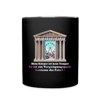 Mon corps est un parc d’attractions - Mug uni - noir - Devant