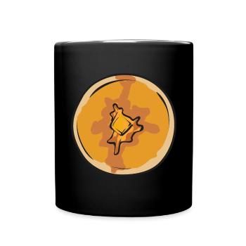 Crêpes Petit-déjeuner Crêpes - Mug uni - noir - Devant