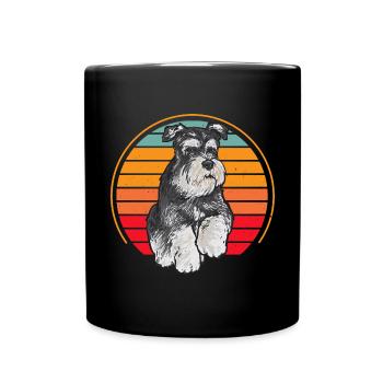 Schnauzer nain Chien Schnauzer - Mug uni - noir - Devant