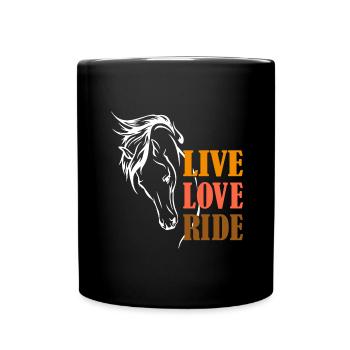 Live Love Ride - Full Colour Mug - black - Front