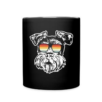 Schnauzer nain Chien Schnauzer - Mug uni - noir - Devant