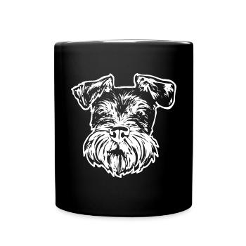 Schnauzer nain Chien Schnauzer - Mug uni - noir - Devant