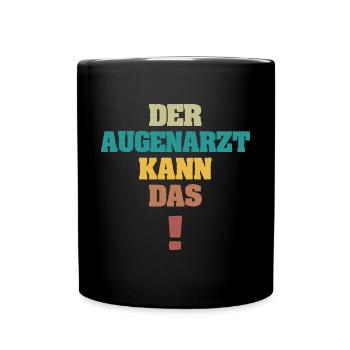 Ophtalmologiste drôle - Mug uni - noir - Devant