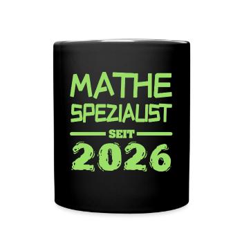 Spécialiste en mathématiques 2026 - Mug uni - noir - Devant