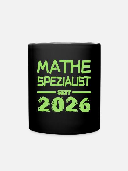 Mathespezialist 2026 - Tasse einfarbig - Schwarz