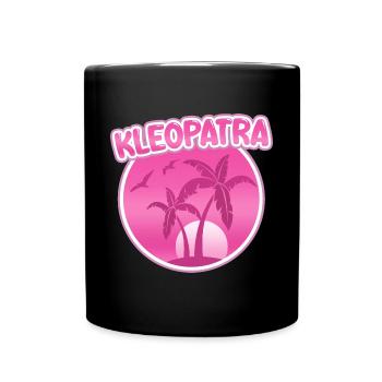 Cléopâtre en vacances - Mug uni - noir - Devant