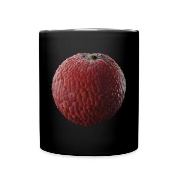 Litschi Frucht Geschenk - Tasse einfarbig - Schwarz - Vorne