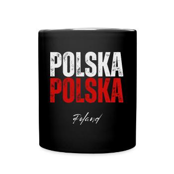 Flag of Poland, Polish pride - Full Colour Mug - black - Front