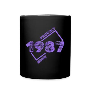 Geschenkidee 1987 - Tasse einfarbig - Schwarz - Vorne