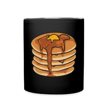Crêpes Petit-déjeuner Crêpes - Mug uni - noir - Devant