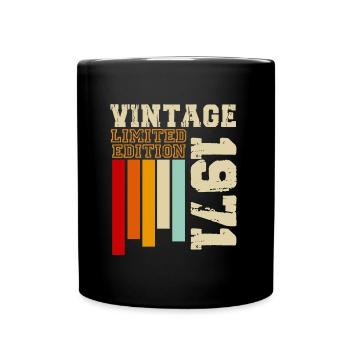 1971 - Tasse einfarbig - Schwarz - Vorne