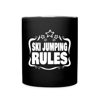 Ski Ski Jumping - Full Colour Mug - black - Front