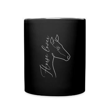 Horse lover - Mug uni - noir - Devant