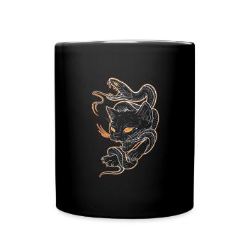 Old school art - Full Colour Mug - black - Front