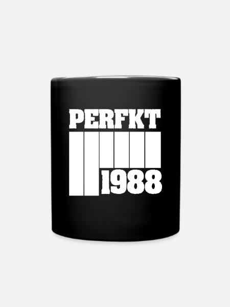Perfekt 1988 - Tasse einfarbig - Schwarz