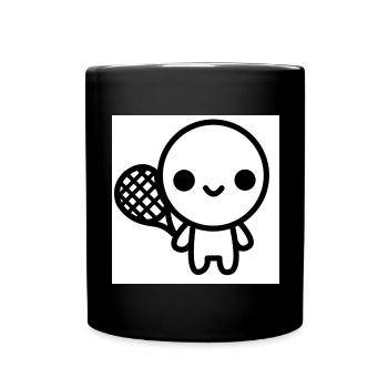 Tiny Tennis Champ - Tasse einfarbig - Schwarz - Vorne